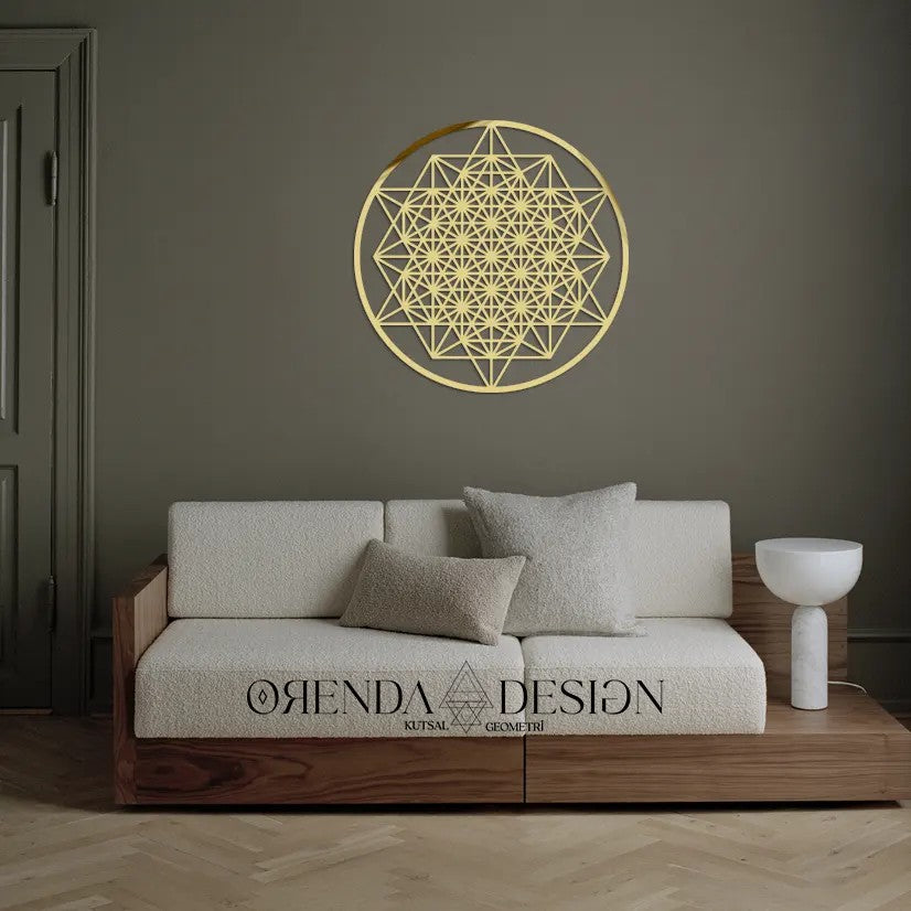 Gold Plexiglass TETRAHEDRON