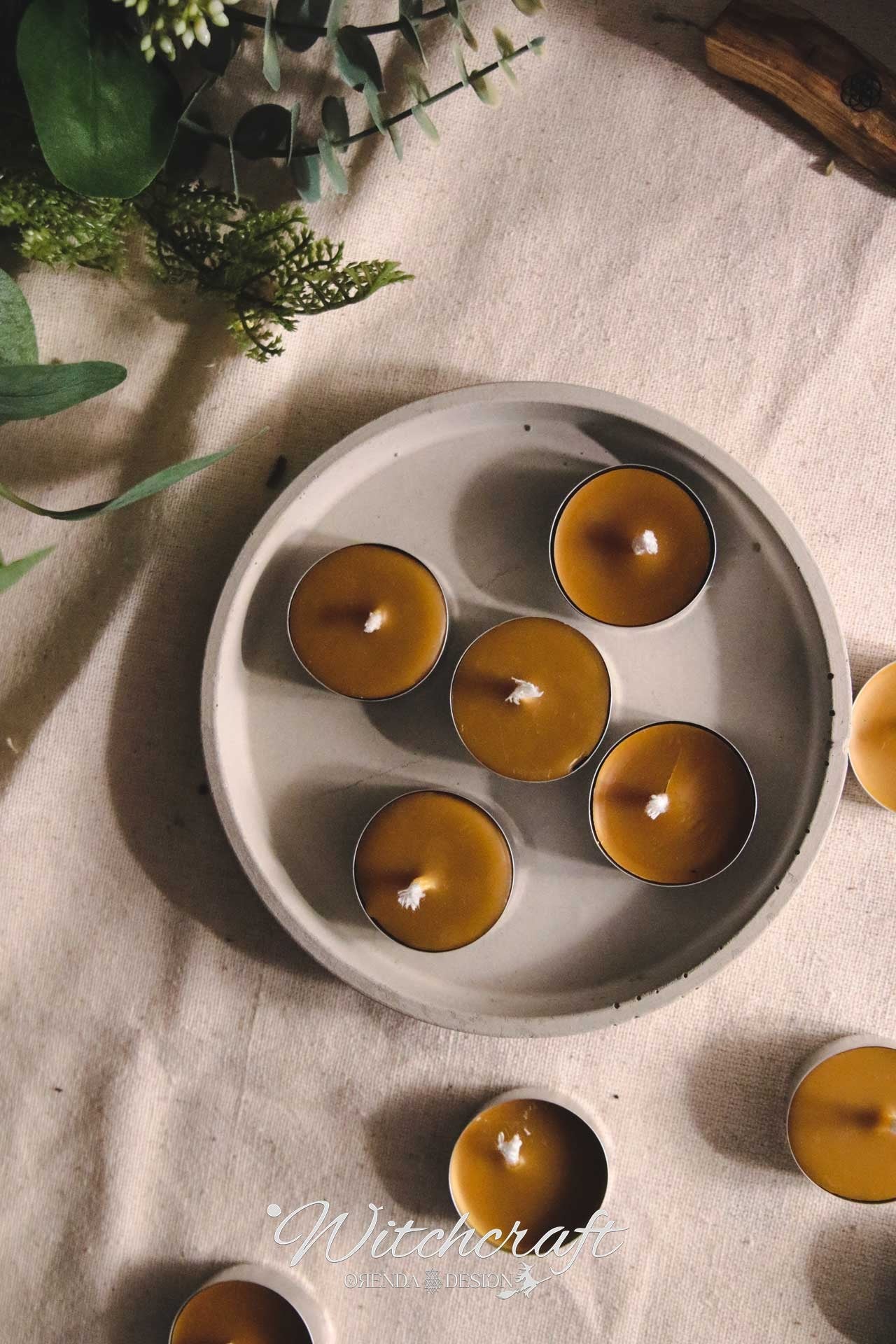 Ritual Kit 24 Beeswax Tealight #witchcraft