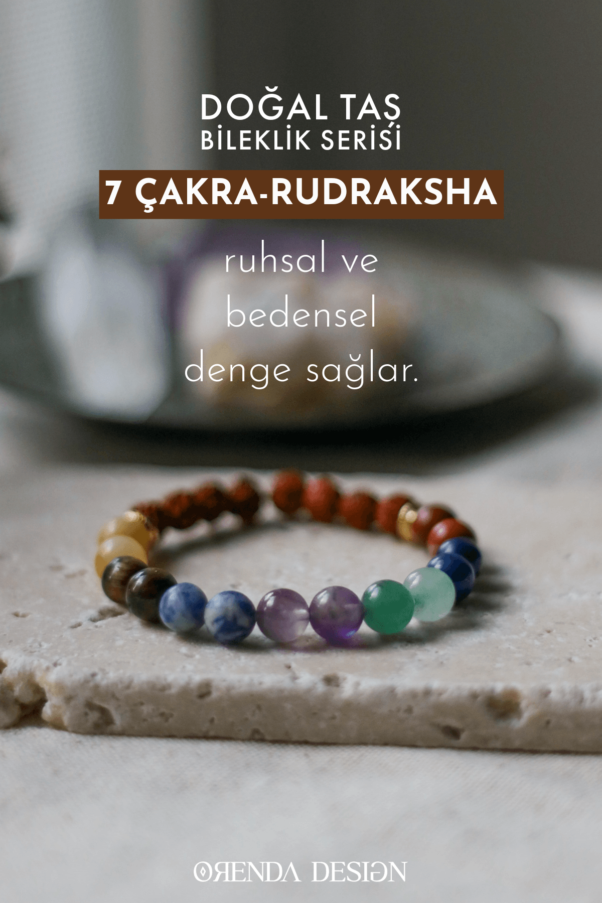 7 Çakra Doğal Taş Bileklik – Ruhsal ve Bedensel Uyum