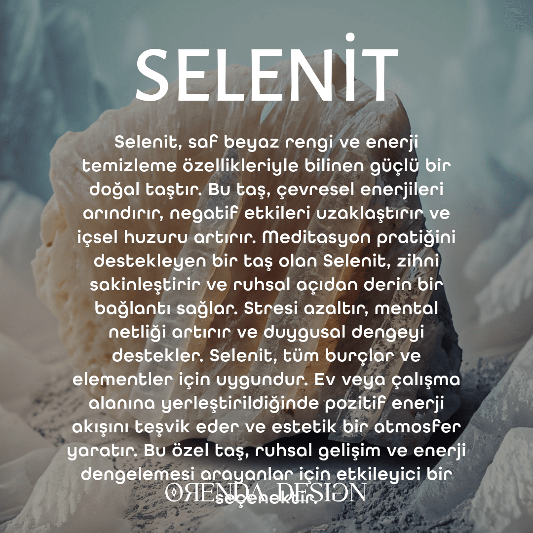 Selenite Natural Stone Bracelet (Symbol of Inner Peace)