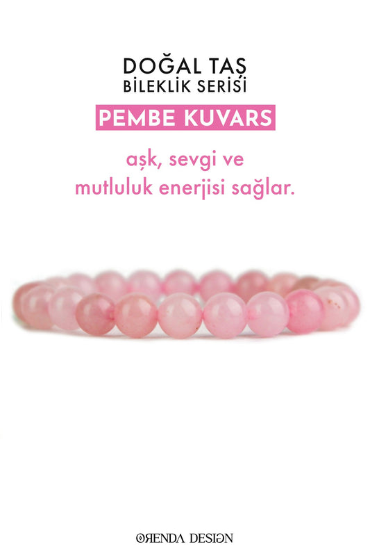Rose Quartz Natural Stone Bracelet (Love and Relaxation)