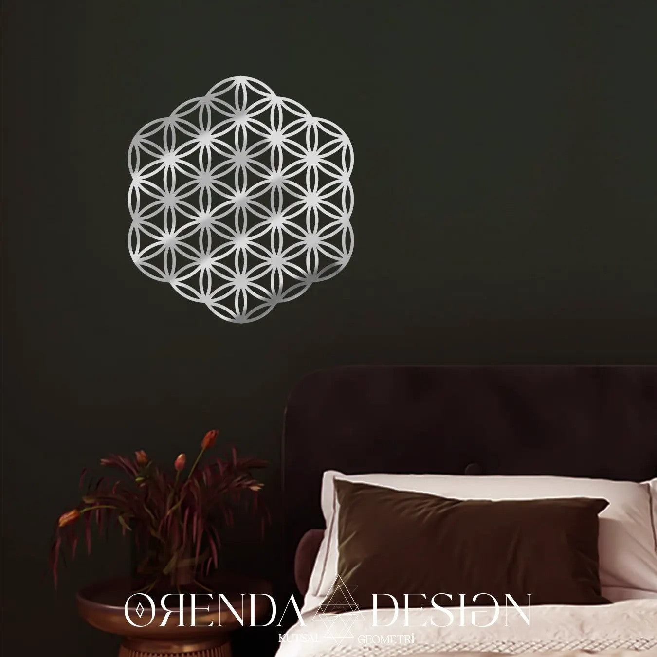 Silver Plexiglass FLOWER OF LIFE Ver.3