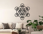 METATRON CUBE Table Wood - Black 