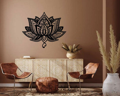 LOTUS FLOWER Mod.2 Table Wood - Black 