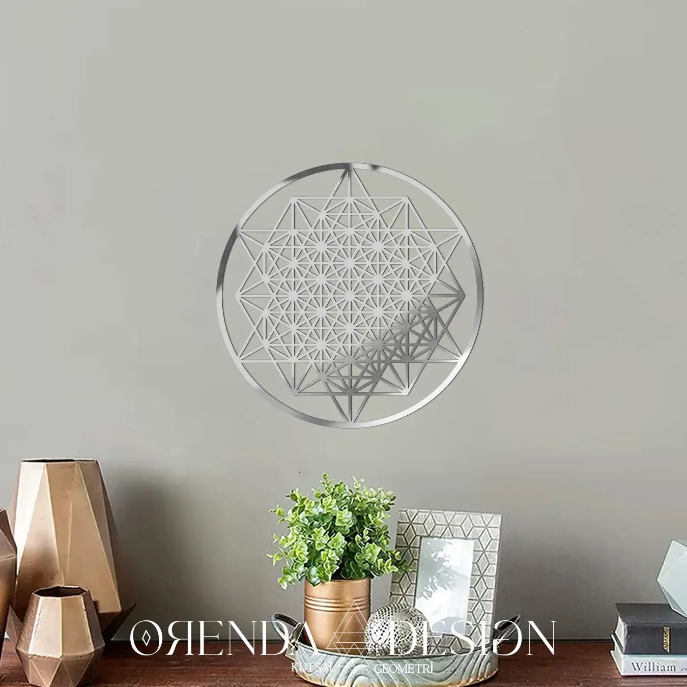 Gümüş Pleksi TETRAHEDRON