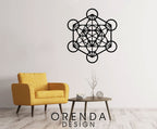 METATRON CUBE Table Wood - Black 