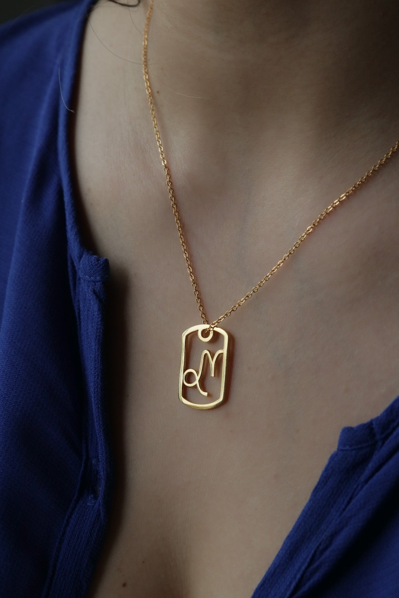 Capricorn Necklace- Gold Model 1