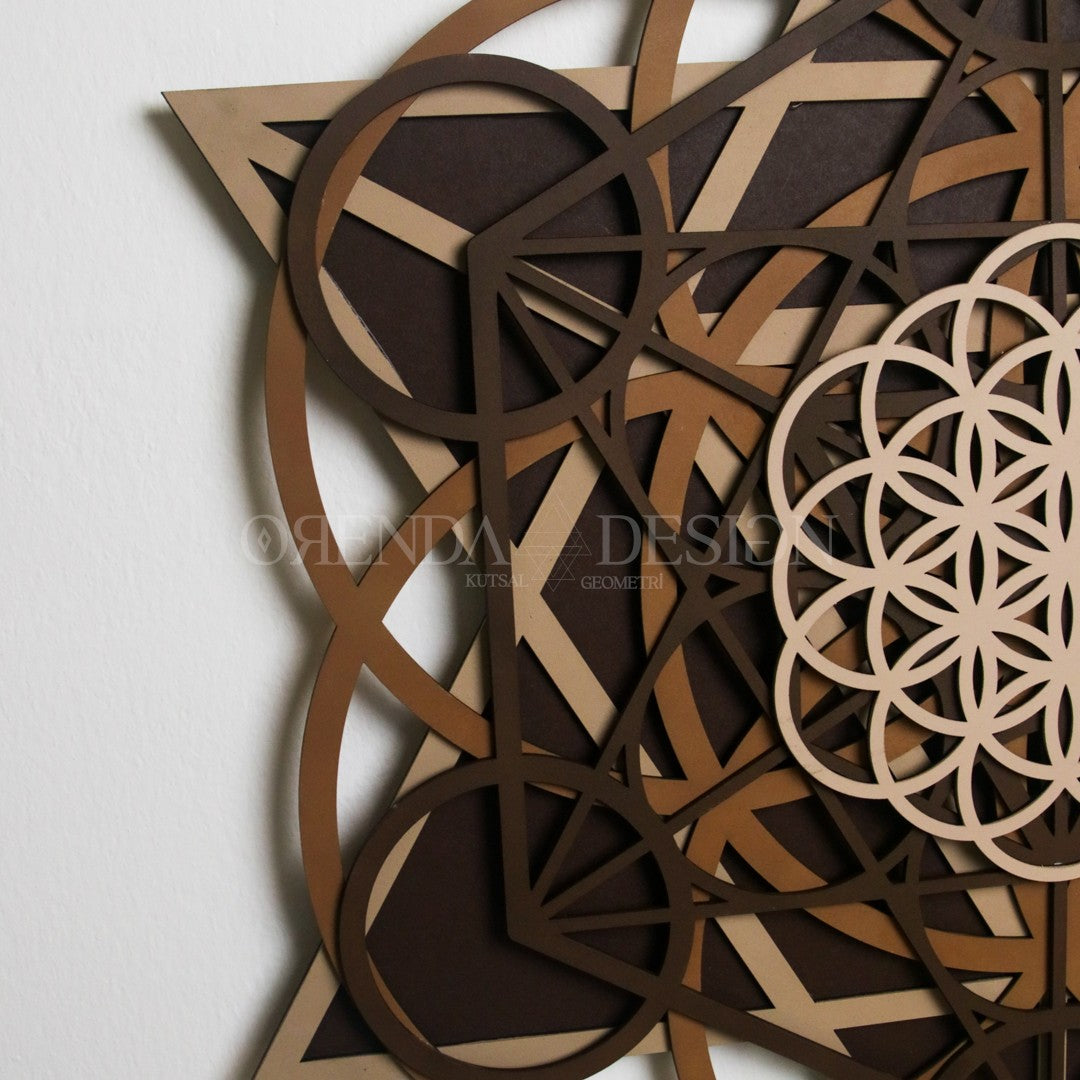 Mandala Metatron-Merkabah-Yaşam Çiçeği No:6