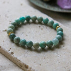 Amazonite Natural Stone Bracelet (Soothing and Balancing)