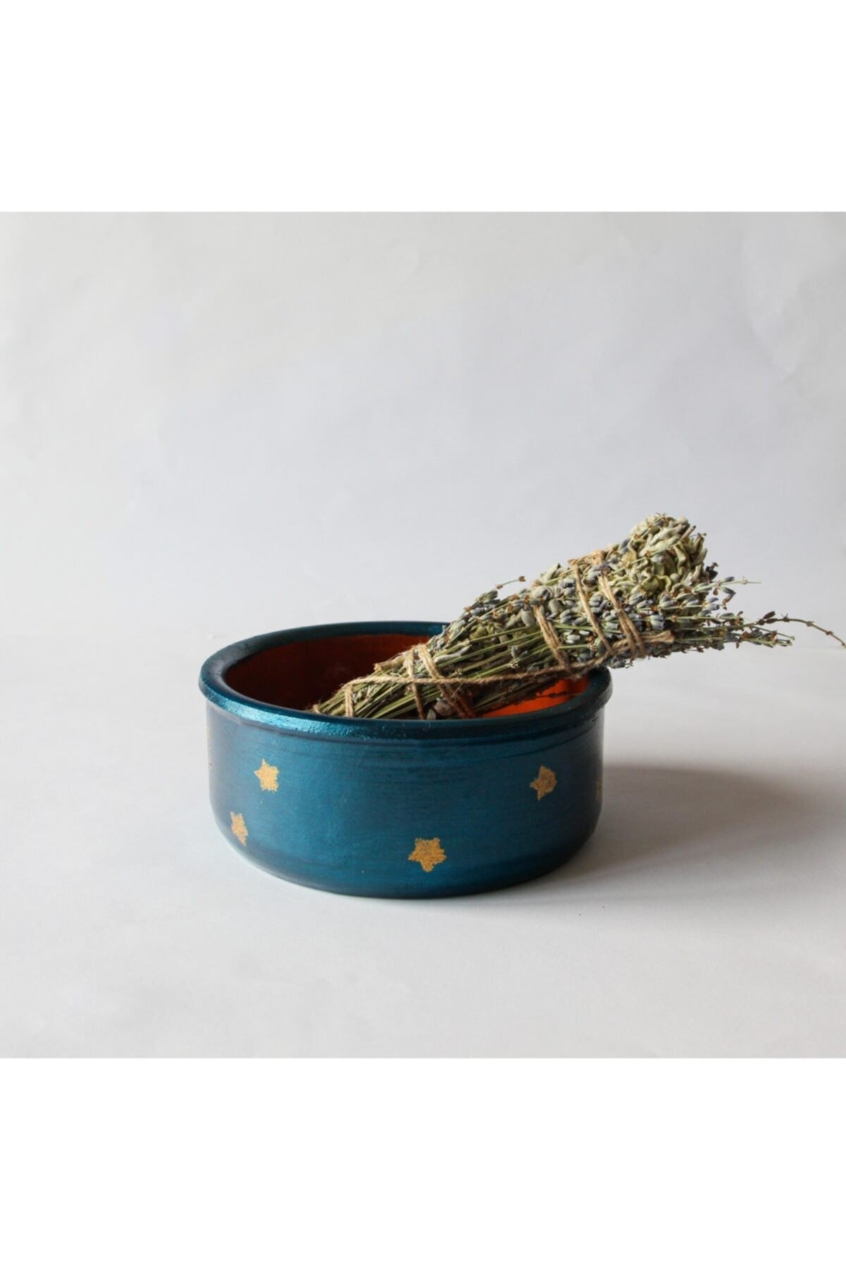 Dark Blue Bowl Incense And Incense Burner