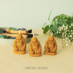 Buddha 3 lü Mini Set - Balmumu Mum