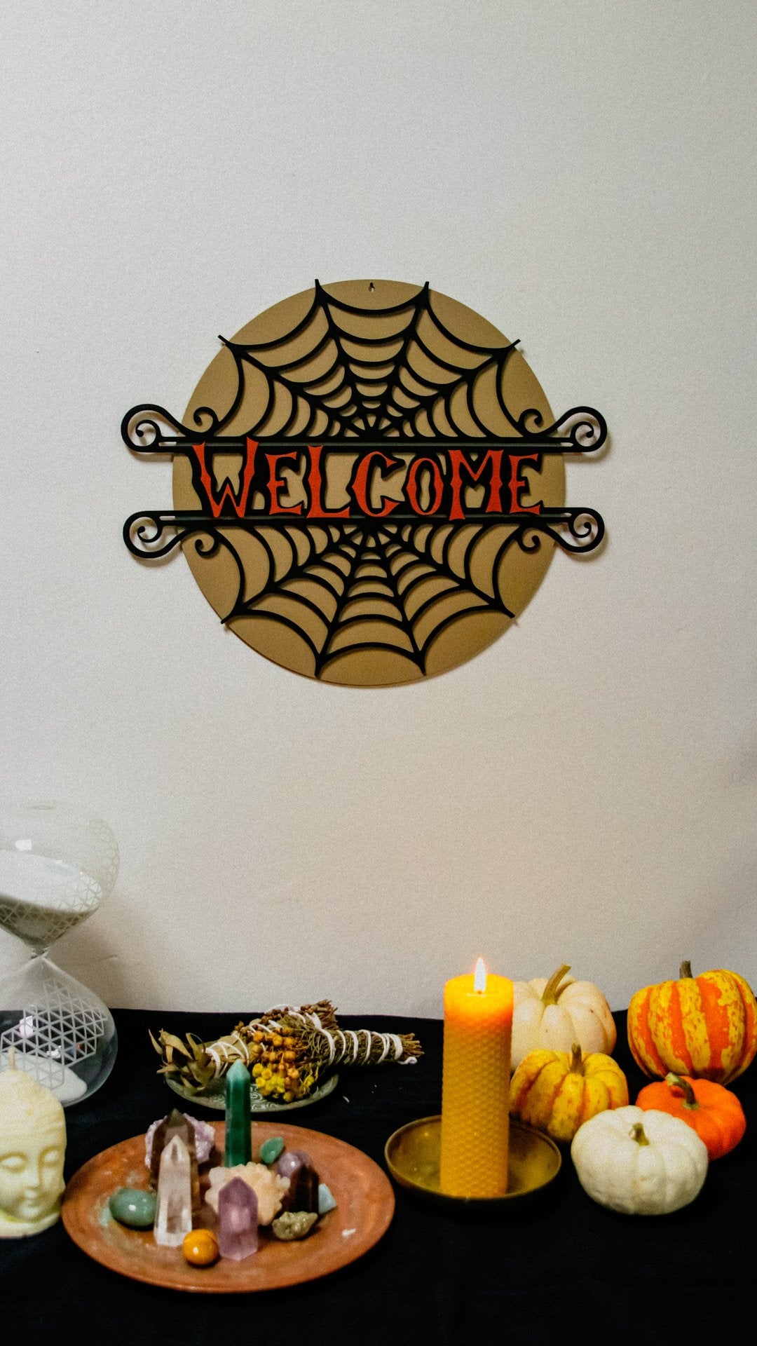 Welcome Spider Web - Wall Panel