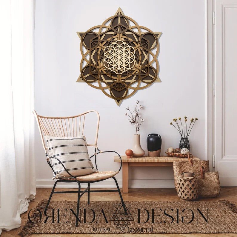 Mandala Metatron-Merkabah-Yaşam Çiçeği No:6