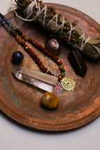 SPIRITUAL BALANCE – Torus- 7 Chakra – Rudhaska- Natural Stone Necklace