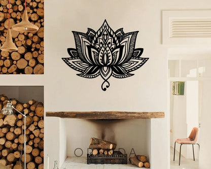 LOTUS FLOWER Mod.2 Table Wood - Black 