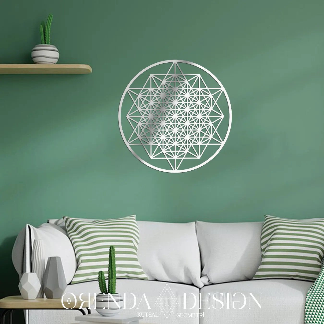 Gümüş Pleksi TETRAHEDRON