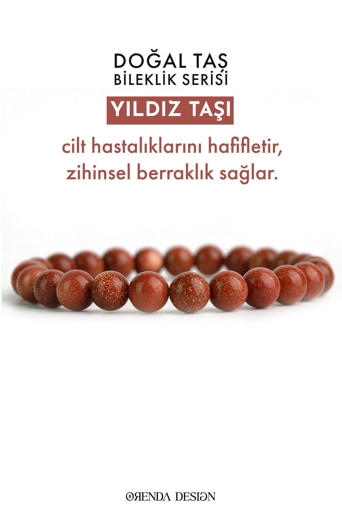 Yıldız Taşı Doğal Taş Bileklik (Işığın ve Umudun Taşı)