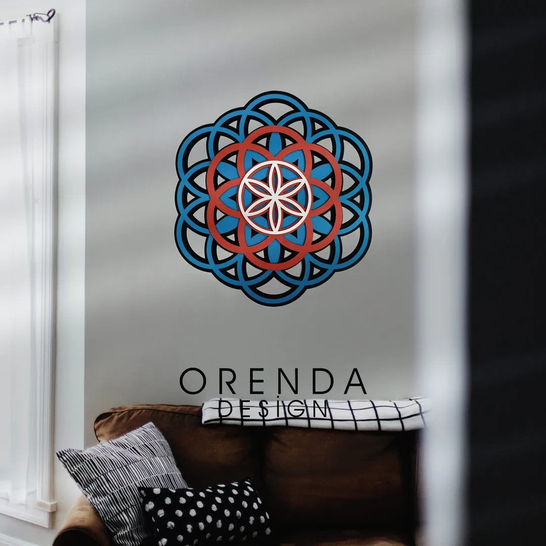 Mandala Yaşam Çiçeği-Yaşam Tohumu No:1