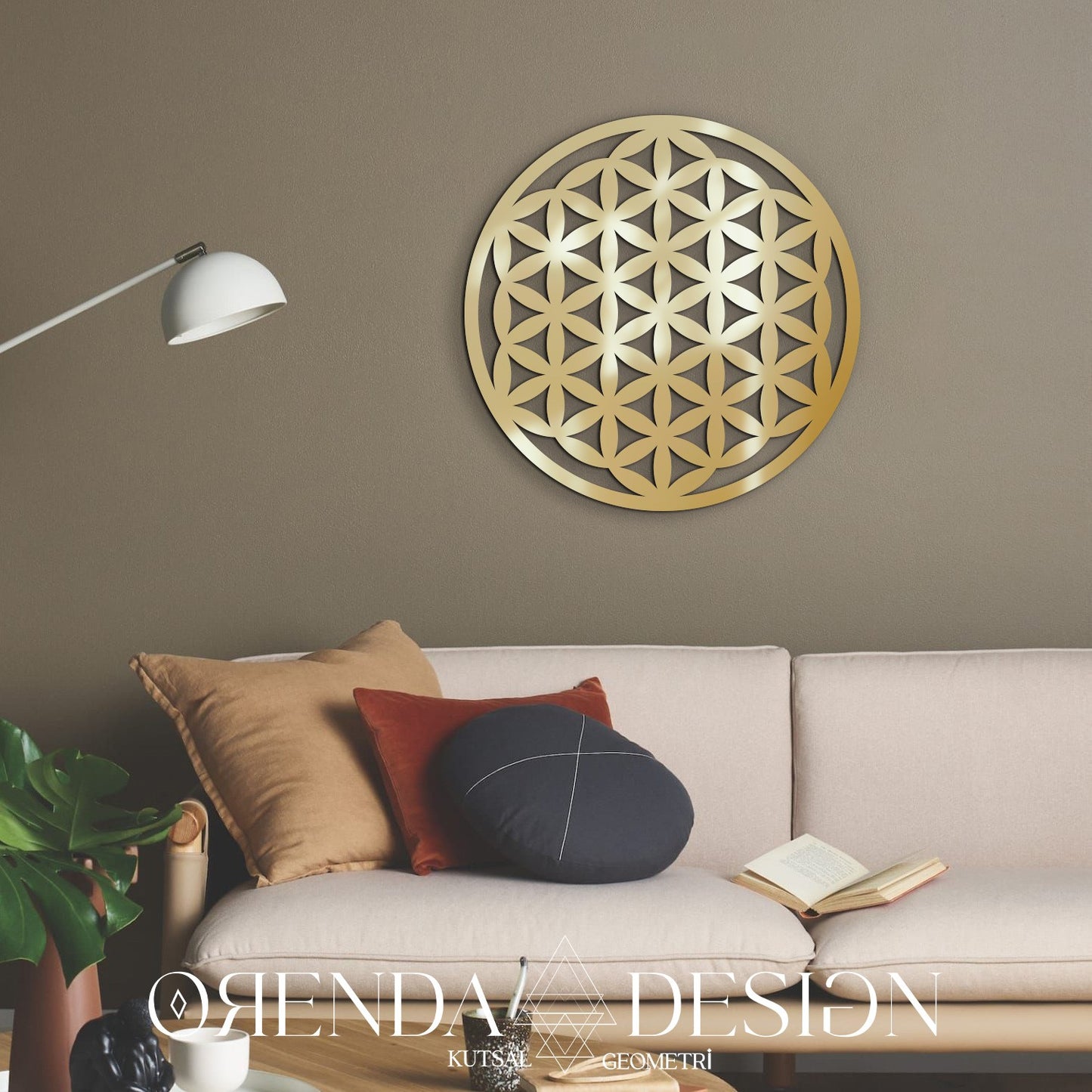 Gold Plexiglass FLOWER OF LIFE Ver.2