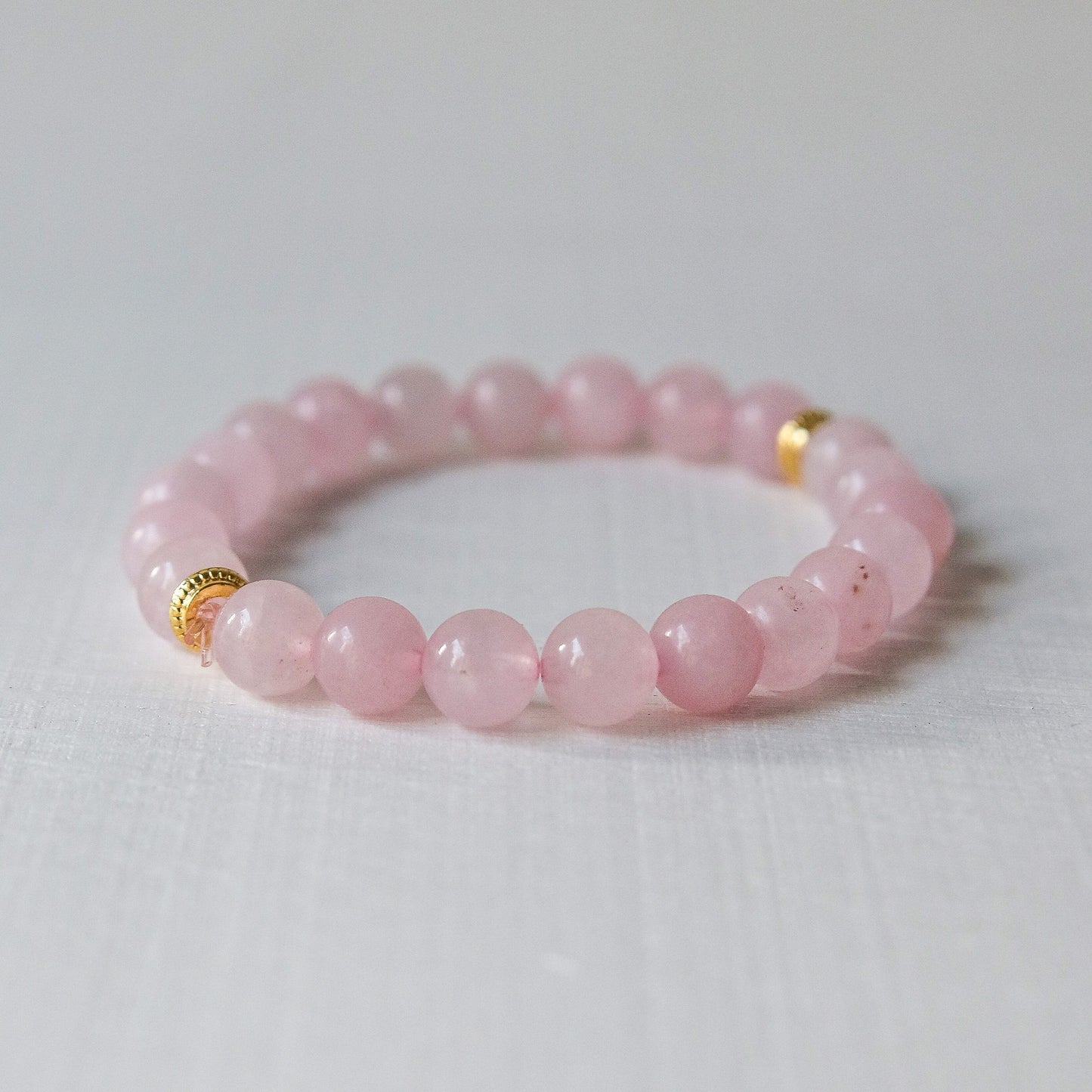 Rose Quartz Natural Stone Bracelet (Love and Relaxation)