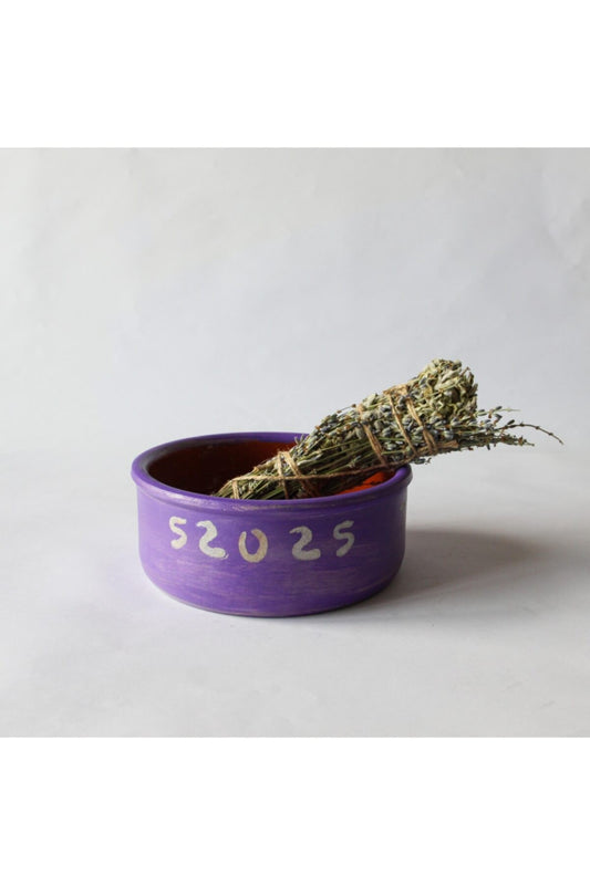 Purple Bowl Incense And Incense Burner