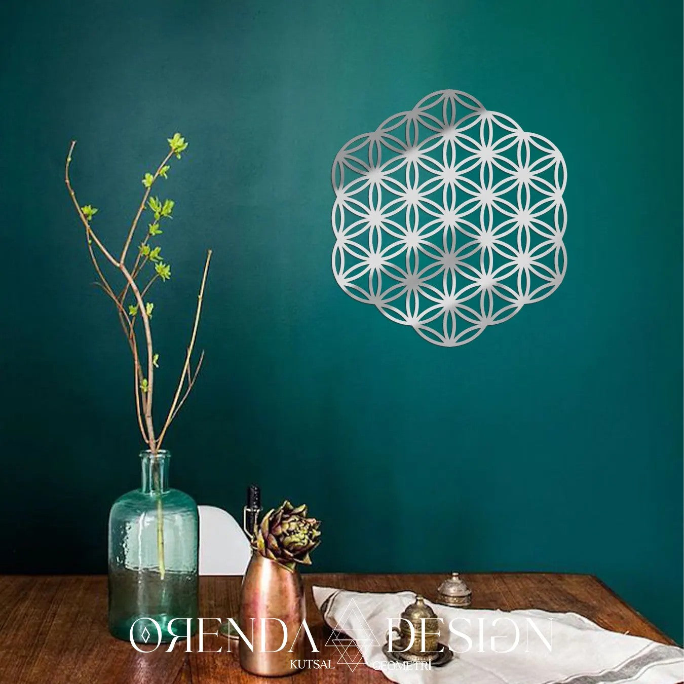 Silver Plexiglass FLOWER OF LIFE Ver.3