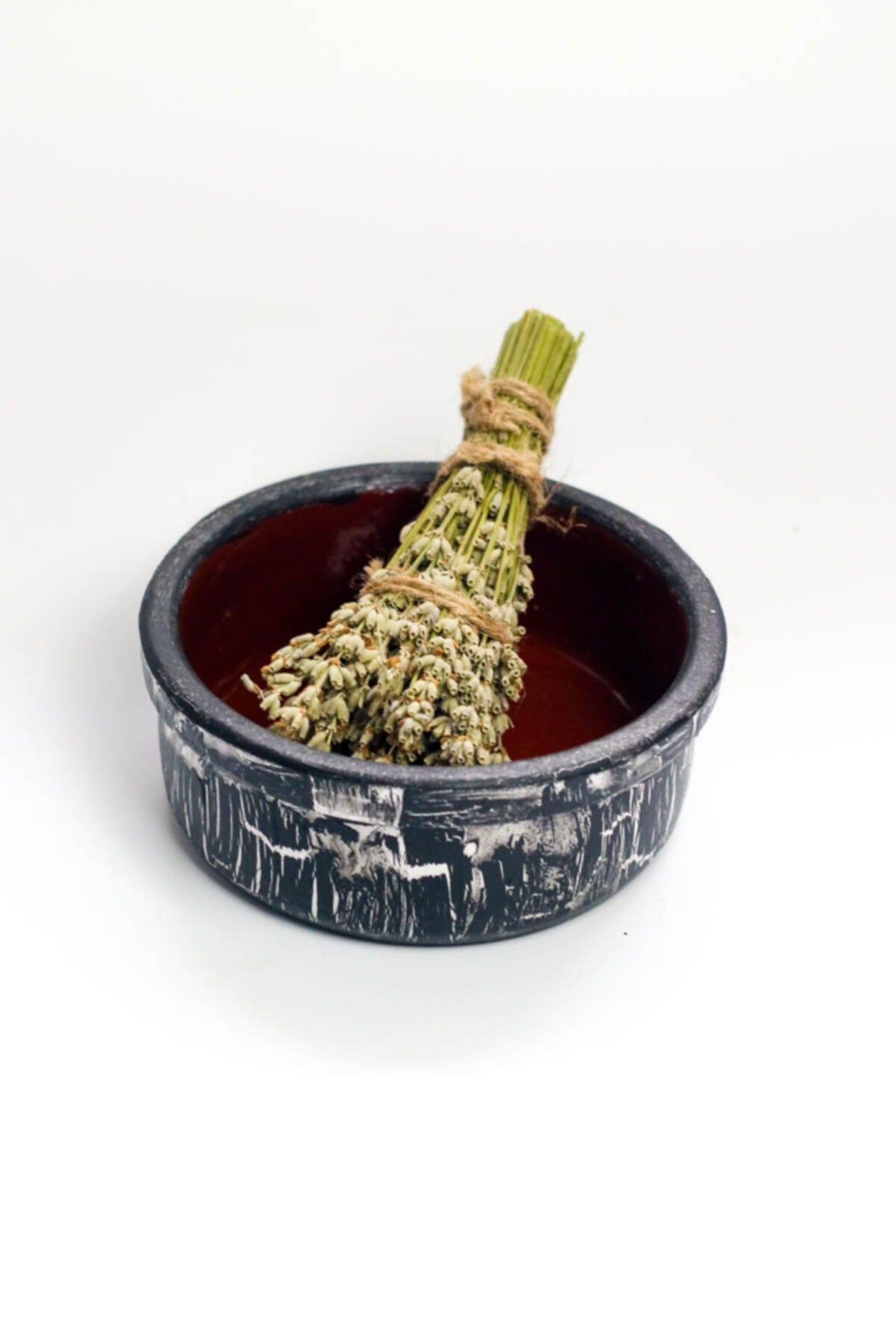 Sage Incense and Incense Burner Anthracite Effect - Ritual and Purification Incense