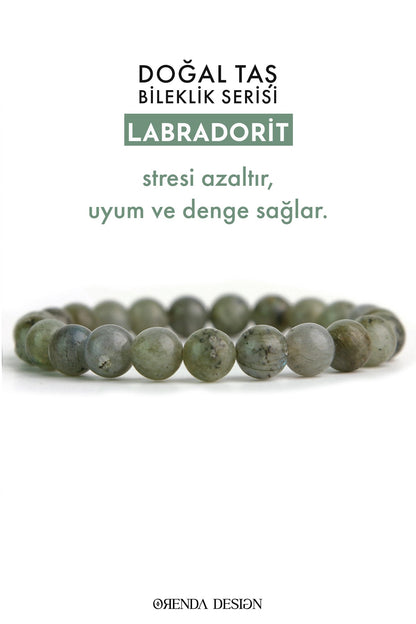 Labradorit Doğal Taş Bileklik (Koruma ve Ruhun İç Yolculuğu)
