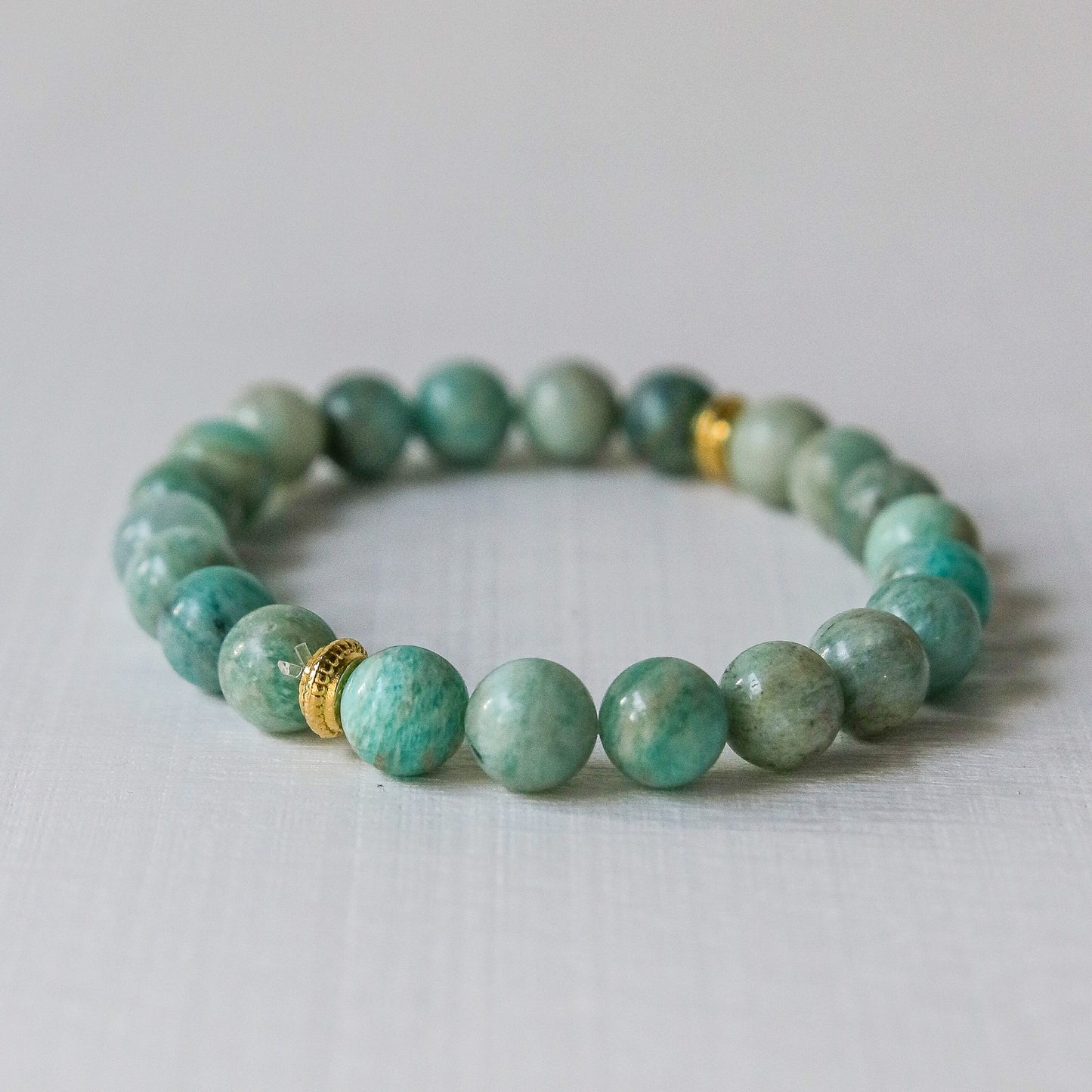 Amazonite Natural Stone Bracelet (Soothing and Balancing)