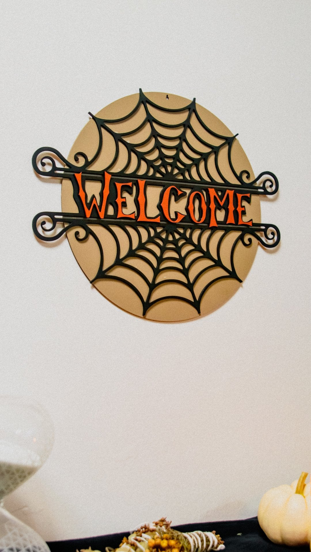 Welcome Spider Web - Wall Panel