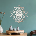 Gümüş Pleksi SRİ YANTRA Ver.2