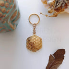 Gold Flower of Life Keychain