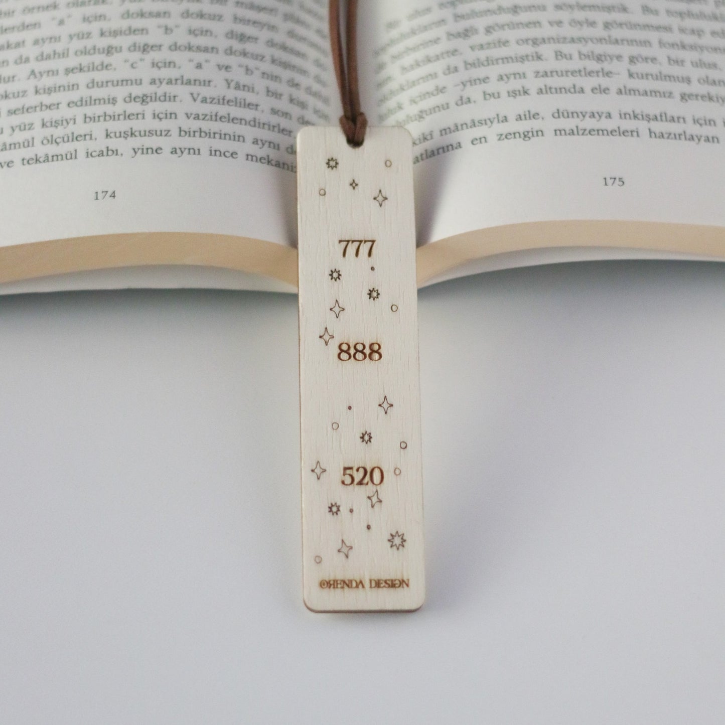 777 - 888 - 520 Sequence Bookmark