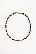 Karlı Obsidyen Doğal Taş Kolye (Denge ve Dönüşüm)