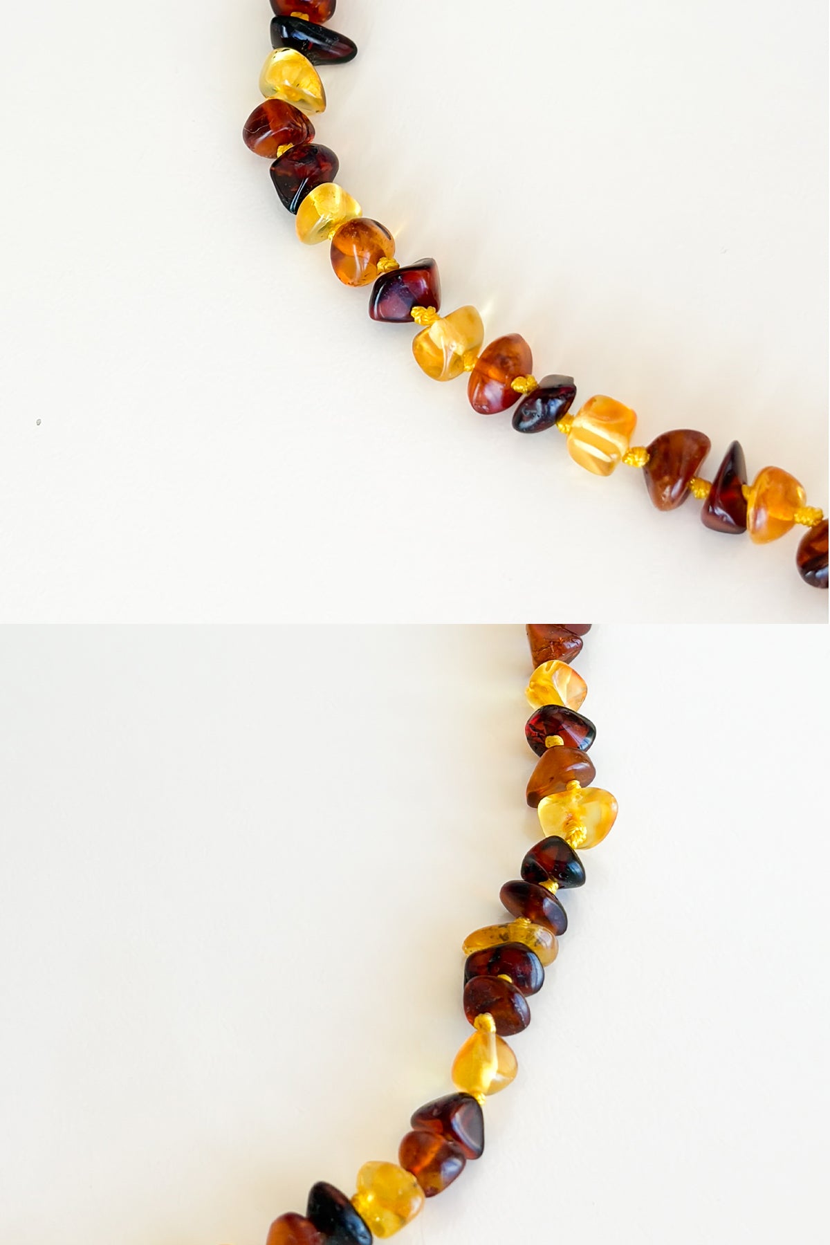 Kehribar Yetişkin Kolye-Unisex- Model 2