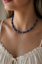 Lapis Lazuli Doğal Taş Kolye (Bilgelik ve İletişim)