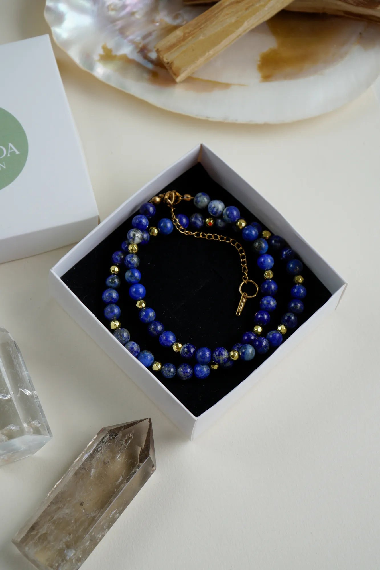 Lapis Lazuli Doğal Taş Kolye (Bilgelik ve İletişim)