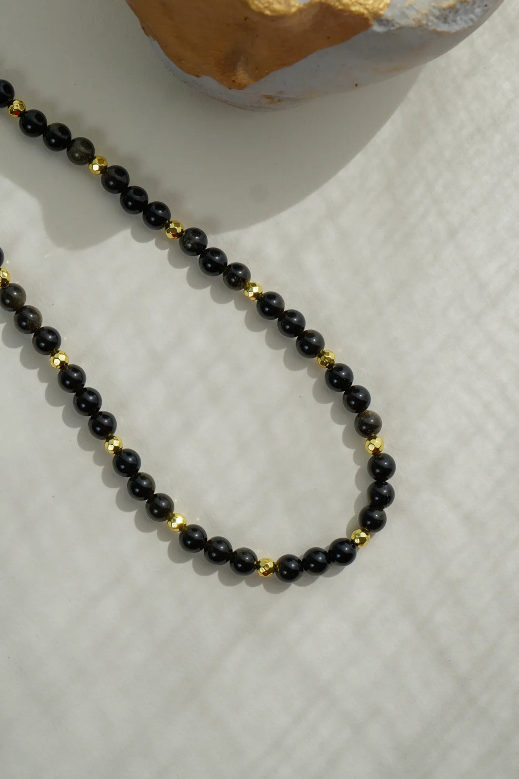 Obsidyen Doğal Taş Kolye (Negatif Enerji Koruması)