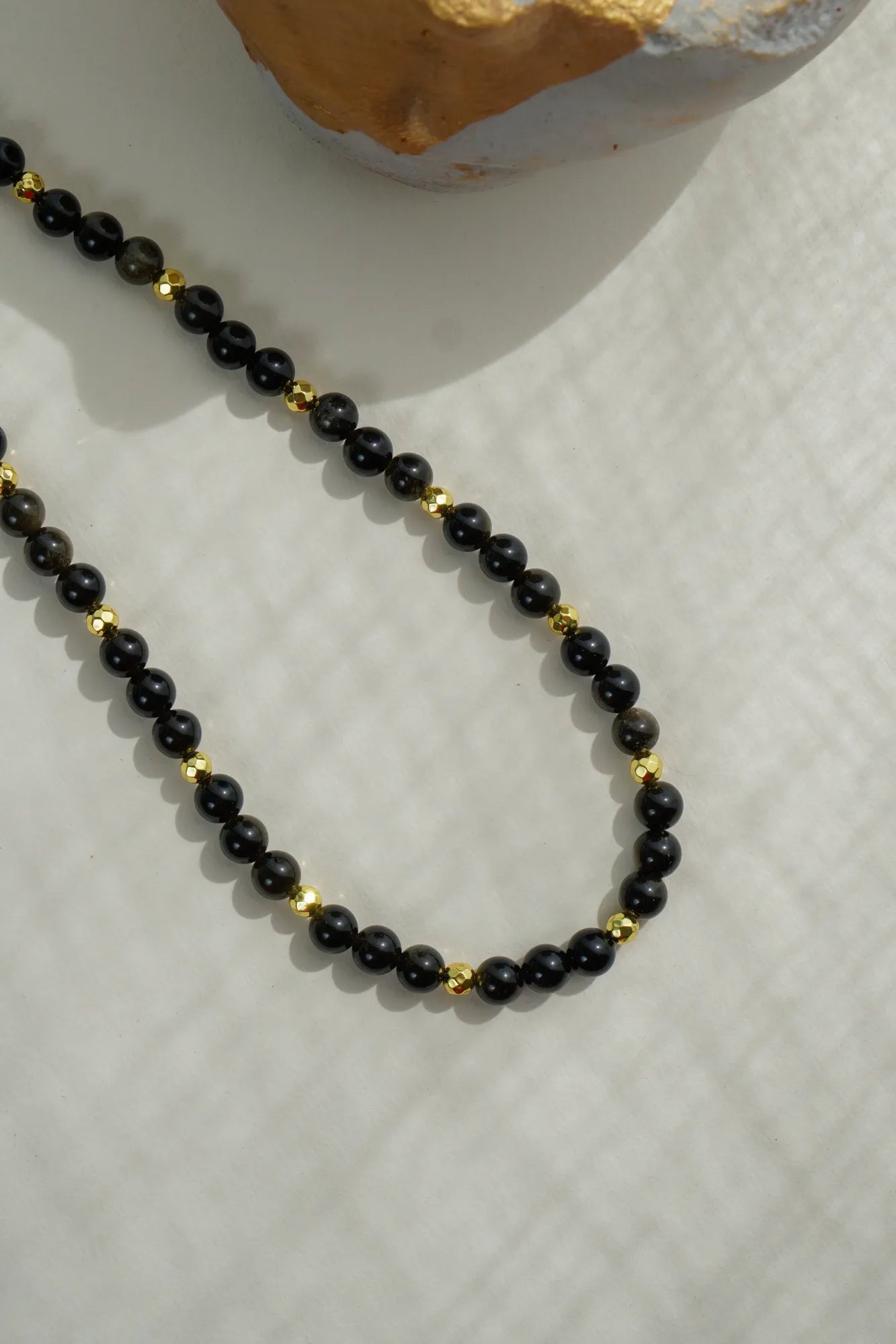 Obsidyen Doğal Taş Kolye (Negatif Enerji Koruması)