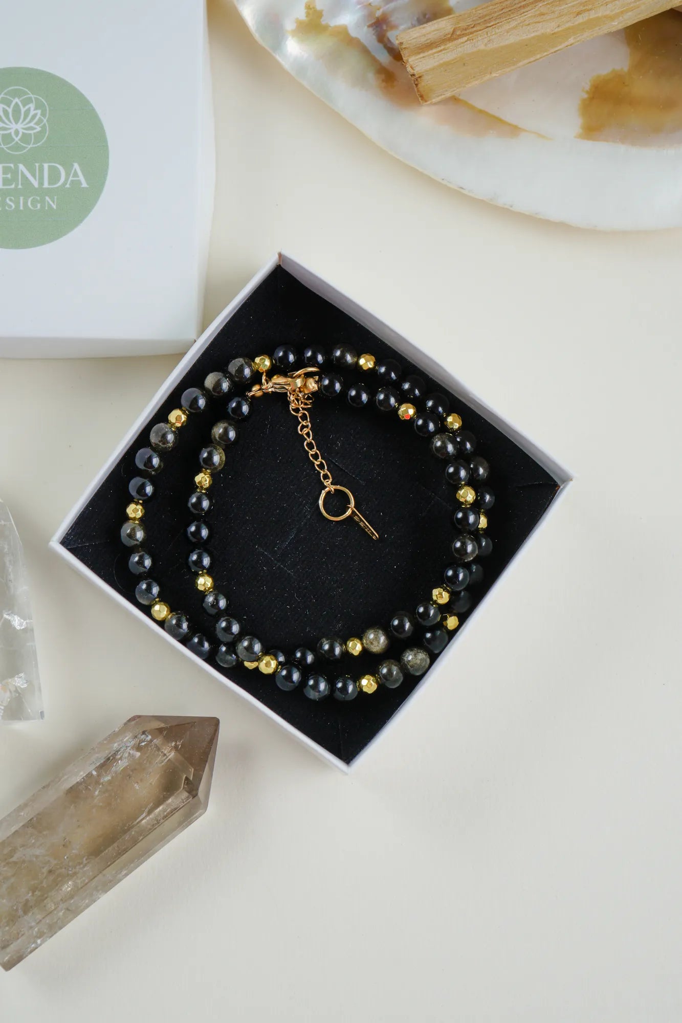 Obsidyen Doğal Taş Kolye (Negatif Enerji Koruması)