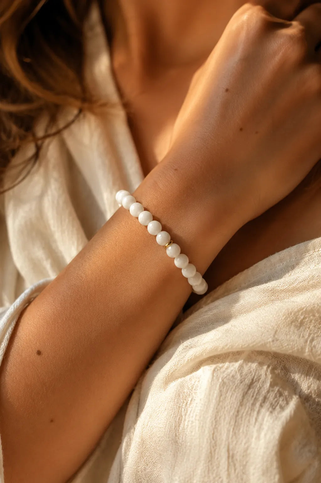 Moonstone Natural Stone Bracelet (Inner Power and Balance)