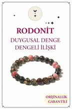 Rhodonite Natural Stone Bracelet (Emotional Balance and Balanced Relationships)