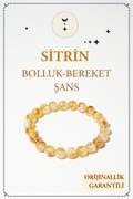 Sitrin Doğal Taş Bileklik (Para Mıknatısı-Şans)