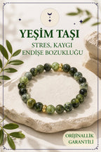 Yeşimtaşı Doğal Taş Bileklik (Huzur, Şifa ve Duygusal Denge)