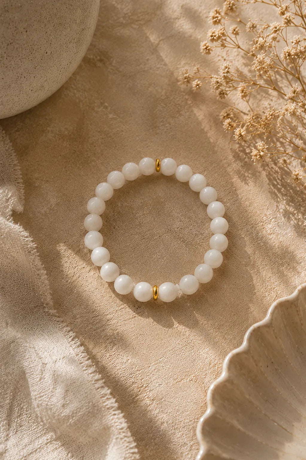 Moonstone Natural Stone Bracelet (Inner Power and Balance)